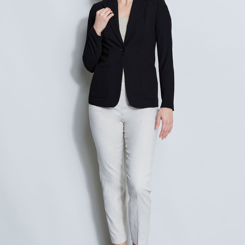 Elie Tahari Black Women's Wendy blazer Jacket size 10 - Picture 4 of 8